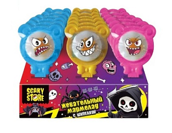 Десерт SCARY STORE желеобразный в форме яичницы с шипелкой 4г