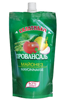 Майонез ЯНТА Салатный провансаль 67%  200г дой-пак