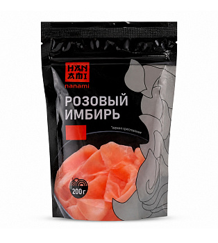 Имбирь Hanami розовый маринованный 200гр