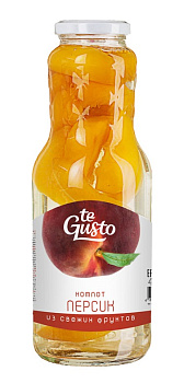 Компот te Gusto из персика 1000 г с/б