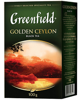 Чай GREENFIELD Golden Ceylon кр/лист 100г