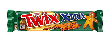 Батончик шоколадный TWIX 'Xtra Имбирное печенье 82г