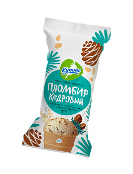 Мороженое Купино Из молочного края джем из шишек,кедр орехи 12% 80г