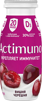 Напиток АКТИМУНО Вишня-Черешня 1,5% 95г Продукт без ЗМЖ