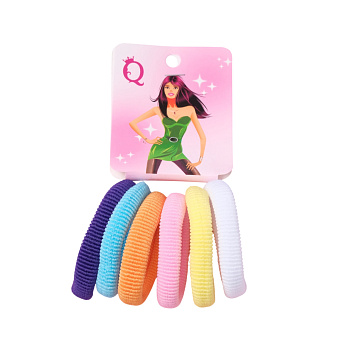 Резинка д/волос "Анна" (набор 6шт) шик 4см 10318401