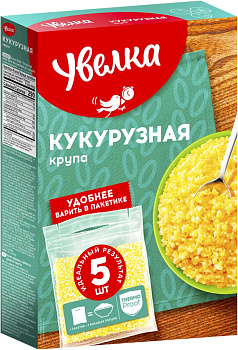 Крупа кукурузная УВЕЛКА 400г (5уп*80г)