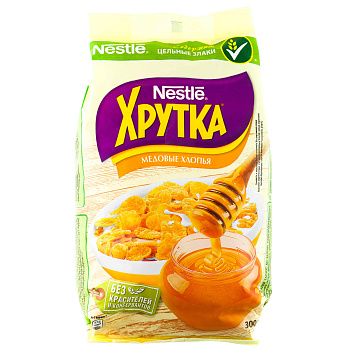 Сухой завтрак ХРУТКА медовые хлопья 300/270г