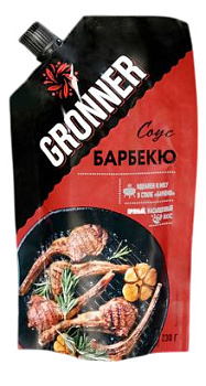 Соус GRONNER Барбекю 230г дой-пак