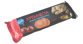 Печенье  LETI Кремчетта с ароматом вишни 120г
