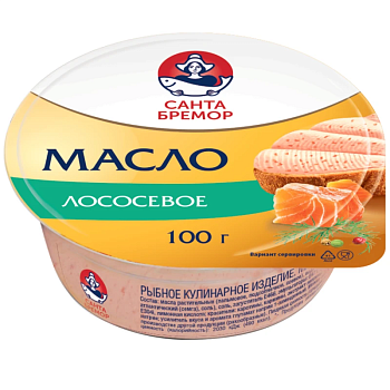 Масло Санта Бутербродное лососевое 100г