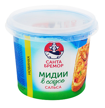 Паста САНТА БРЕМОР из мяса мидии Сальса 150г