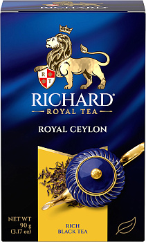 Чай RICHARD Роял Цейлон черный средн.лист 90г