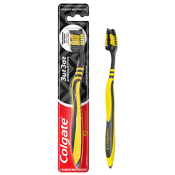 Зуб.щетка COLGATE Зиг-заг с древесн.углем средняя 