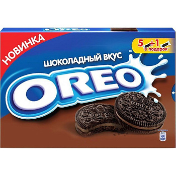 Печенье OREO с какао со вкусом шоколада 228г 