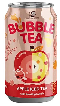 Чай холодный MADAM HONG Bubble со вк. яблока 320мл п/б