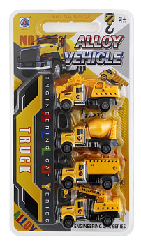 Игровой набор Строительная техника 4 машины 33х18см 787-16