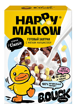 Сухой завтрак HAPPY MALLOW B.DUCK с маршмеллоу 240г