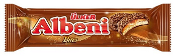 ШоколадUlker ALBENI Bites печенье с карамелью в молочном шоколаде и с крошками печенья 72г
