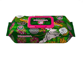 Салфетки влажные АТОРИ НАМИДА с экстрактом зеленого чая 80шт