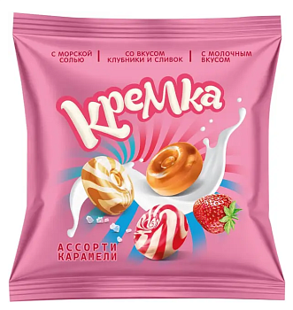 Карамель КРЕМКА ассорти 180г