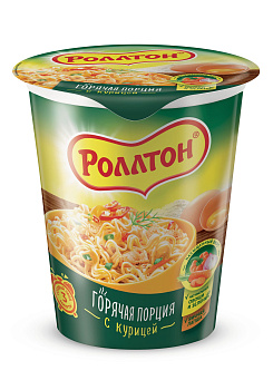 Лапша б/п РОЛЛТОН с курицей 70г стакан