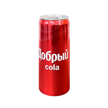 Напиток газированный ДОБРЫЙ Кола 0,33л ж/б