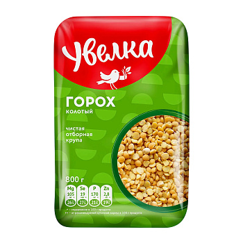 Крупа горох УВЕЛКА колотый 800г м/у