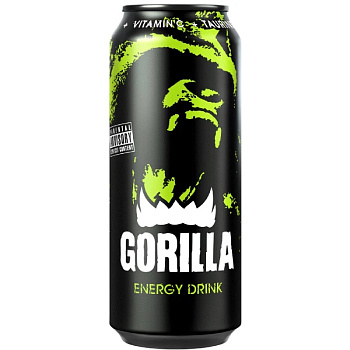 Напиток энергетический Gorilla б/а 0,45 ж/б
