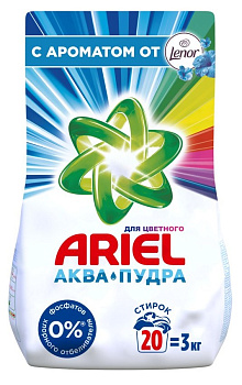 Порошок ARIEL автомат Ленор fresh 3кг