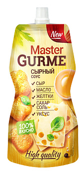 Соус Master Gurme Сырный на основе растительных масел мдж 35% 200мл дой-пак