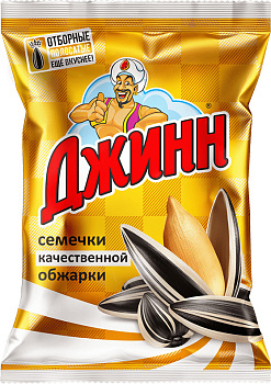 Семечки жареные ДЖИНН солнечный великан отборные 100г