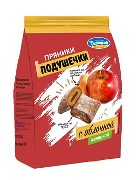 Пряник Бежицкий Подушечки с яблочной начинкой 300г