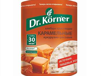 Хлебцы ДОКТОР КЕРНЕР кукурузно-рисовые карамельные 90г