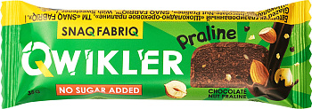 Батончик глазированный SNAQ FABRIQ Шоколадно-ореховое пралине 35г  