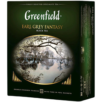 Чай GREENFIELD Earl Grey Fantasy 200г (100пак*2г)
