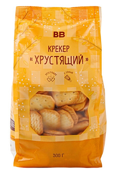 Крекер ВКУСВИЛЛ хрустящий с солью 300г
