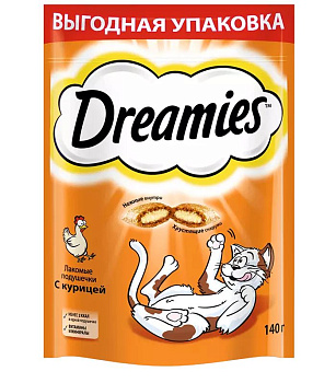 Корм DREAMIES с курицей 140г