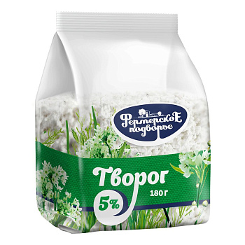 Творог Фермерское подворье 5% 180г Продукт без ЗМЖ