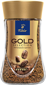 Кофе Тибио Голд Селекшн растворимый сублимированный 95г с/б