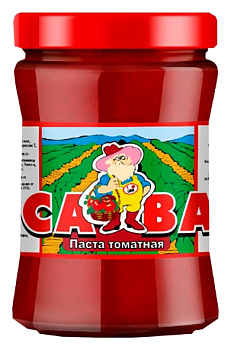 Томатная паста Сава 25% ГОСТ 250г с/б