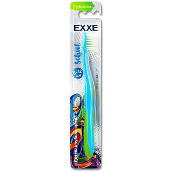 Зуб щетка EXXE school 6-12 лет мягкая 1 шт 