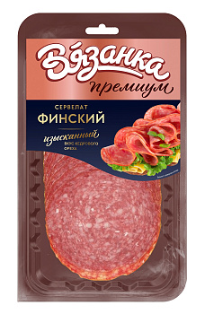 Сервелат Вязанка Финский в/к 90гр нарезка
