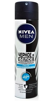 Дезодорант NIVEA Невидимый д/черн.и бел. д/муж 150мл