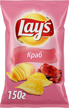 Чипсы LAYS 140г Краб