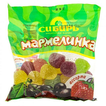 Мармелад СИБИРЬ Мармелинка ассорти 300г
