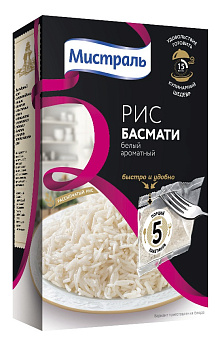 Крупа Рис МИСТРАЛЬ Басмати 5х80г  