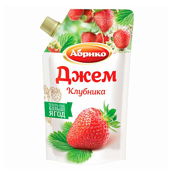 Джем АБРИКО клубника 270г д/пак