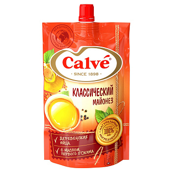 Майонез CALVE классический 400г д/п 