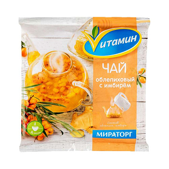 Смесь Чай VИТАМИН облепиховый с имбирём с/м 300г