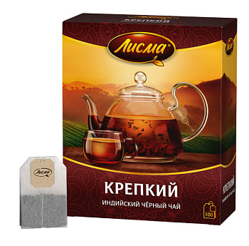 Чай ЛИСМА крепкий 200г (100пак*2г)